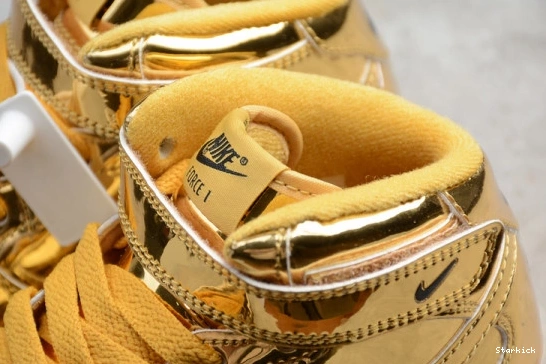 1 Force WB Kids 314197-8100 Metallic Air Nike Gold Mid 0120